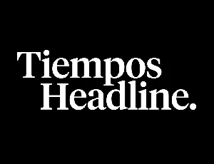 Tiempos Family font