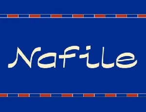 Nafile Family font