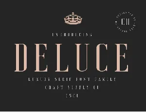 Deluce Serif font