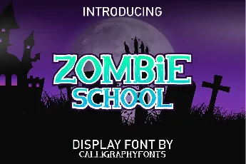 Zombie School Demo font