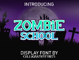 Zombie School Demo font