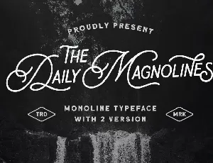 Daily Magnolines font