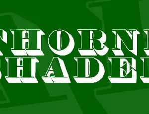 Thorne Shaded font