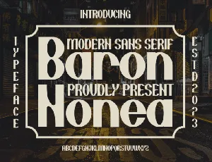 Baron Nonea font