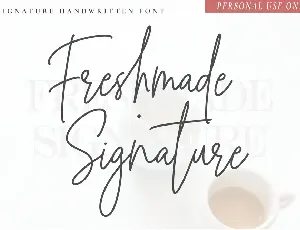 Freshmade Signature font