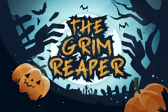 Grim Reaper – Handbrush font