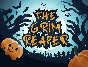 Grim Reaper – Handbrush font