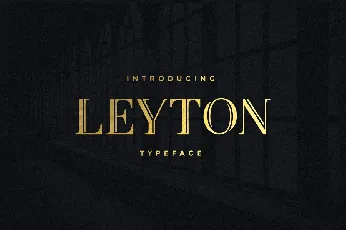 Leyton Typeface font