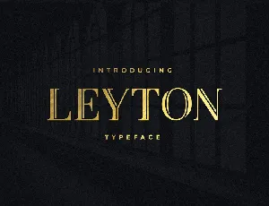 Leyton Typeface font