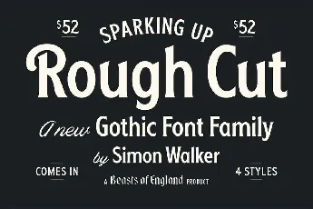 Rough Cut font