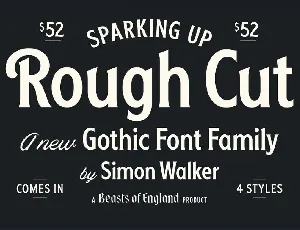 Rough Cut font