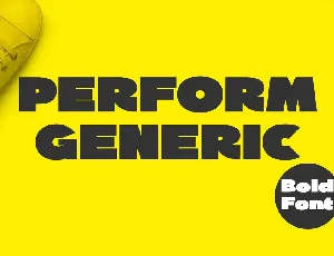 Perform Generic font