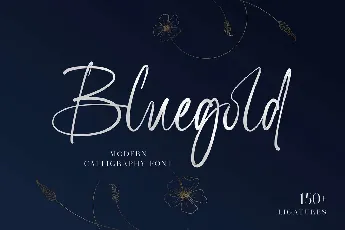 Bluegold font