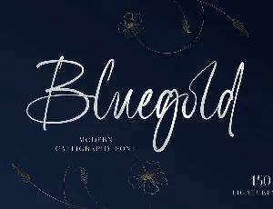 Bluegold font