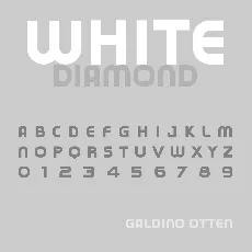 White Diamond font