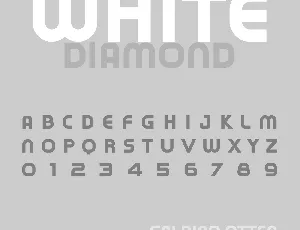 White Diamond font