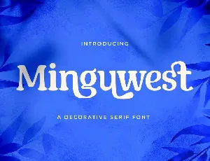 Minguwest font