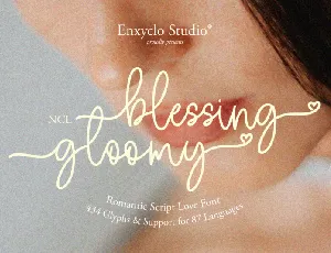 NCL Blessing Gloomy Script font