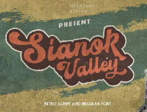 Sianok Valley Retro font