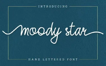 Moody Star Handwritten font