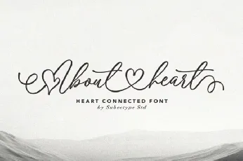 About Heart font