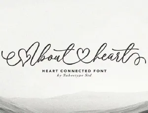 About Heart font