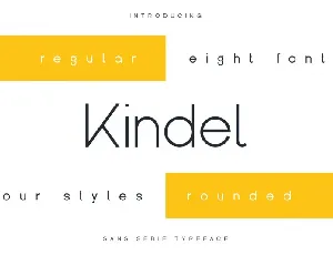 Kindel Sans Serif font