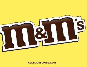 M&Mâ€™s Logo font