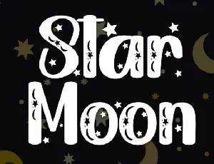 Star Moon Display font