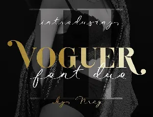 Voguer II font