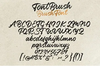 Font Brush Free font