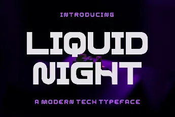 Liquid Night font