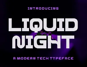 Liquid Night font