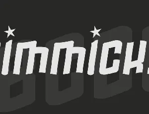 Gimmicky font