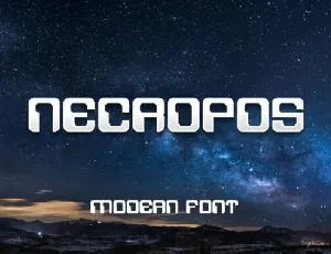 Necropos font