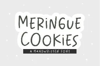 Meringue Cookies font