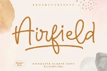 Airfield Script font