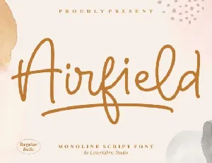 Airfield Script font