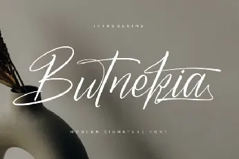 Butnekia font