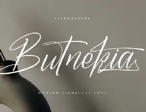 Butnekia font