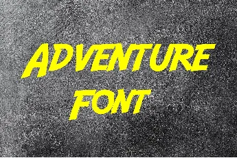 Adventure font