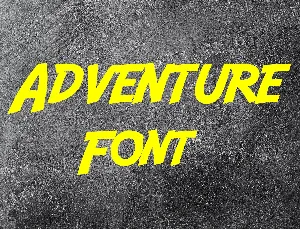 Adventure font