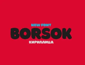 Borsok Typeface font