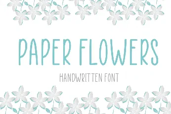 Paper Flowers Handwritten font