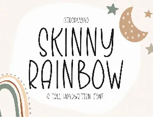 Skinny Rainbow font