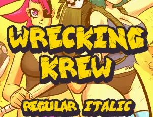 wrecking krew font