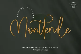 Montterule font