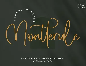 Montterule font