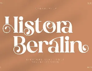 Histora Beralin font