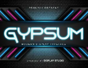 GYPSUM font